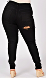 Lovely Fit Distressed jeans - black